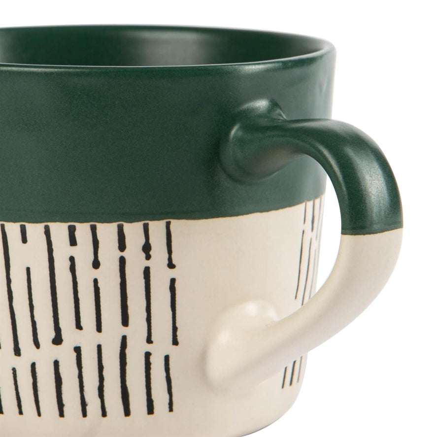 Ceramic Dipped Dash Coffee Mug - 385ml