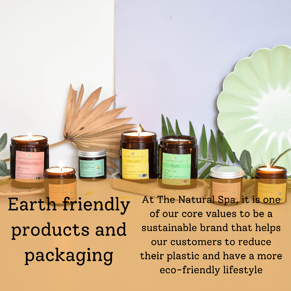 Natural scents candle 60ml and 180ml sizes eco friendly
