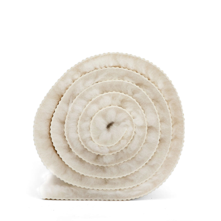 Lambswool yoga mat close up wool texture high pile surface