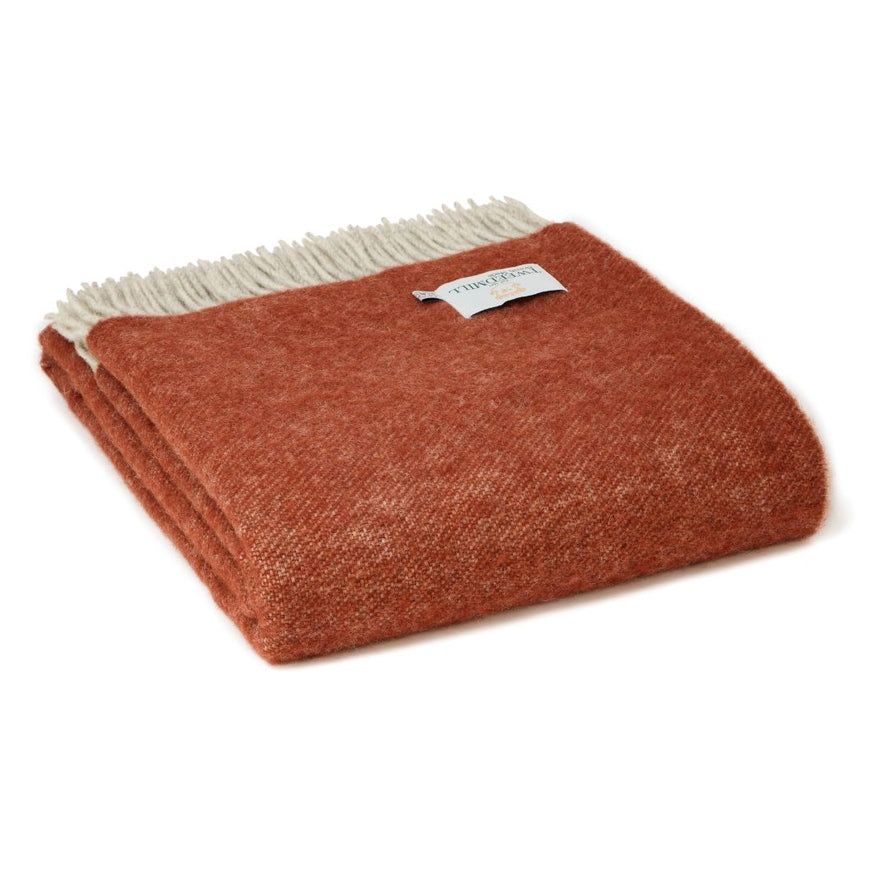 Made in Britain wool throw natural home accessories A+ Living