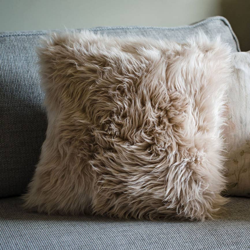 Natural Sheepskin Cushion Cover
