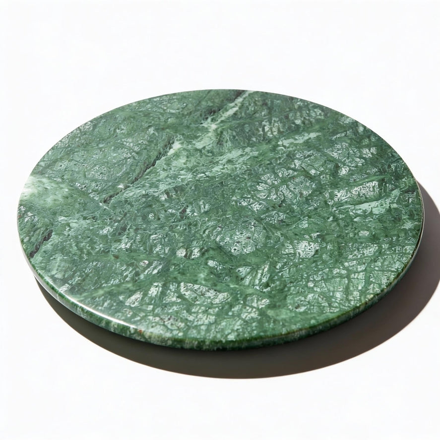 33cm natural marble board bevelled edge close up