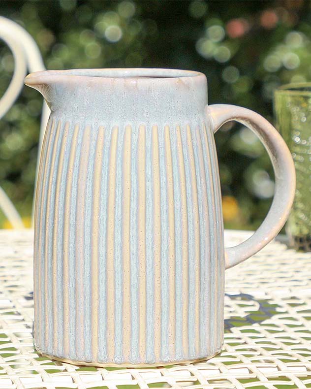 Considered home accessory ceramic blue vase A+ Living UK